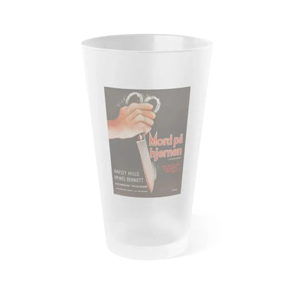 TWISTED NERVE (DANISH) 1968 Movie Poster - Frosted Pint Glass 16oz Default Title - Go Mug Yourself