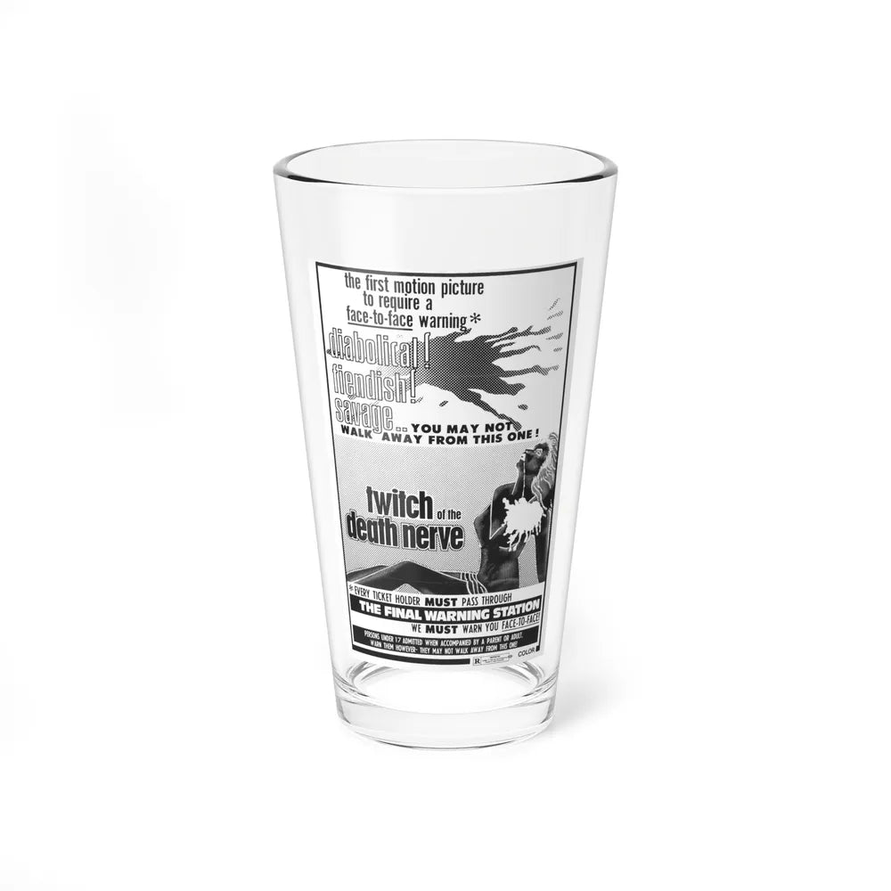 TWITCH OF THE DEATH NERVE (BAY OF BLOOD) 1971 Movie Poster - Pint Glass 16oz-16oz-Go Mug Yourself