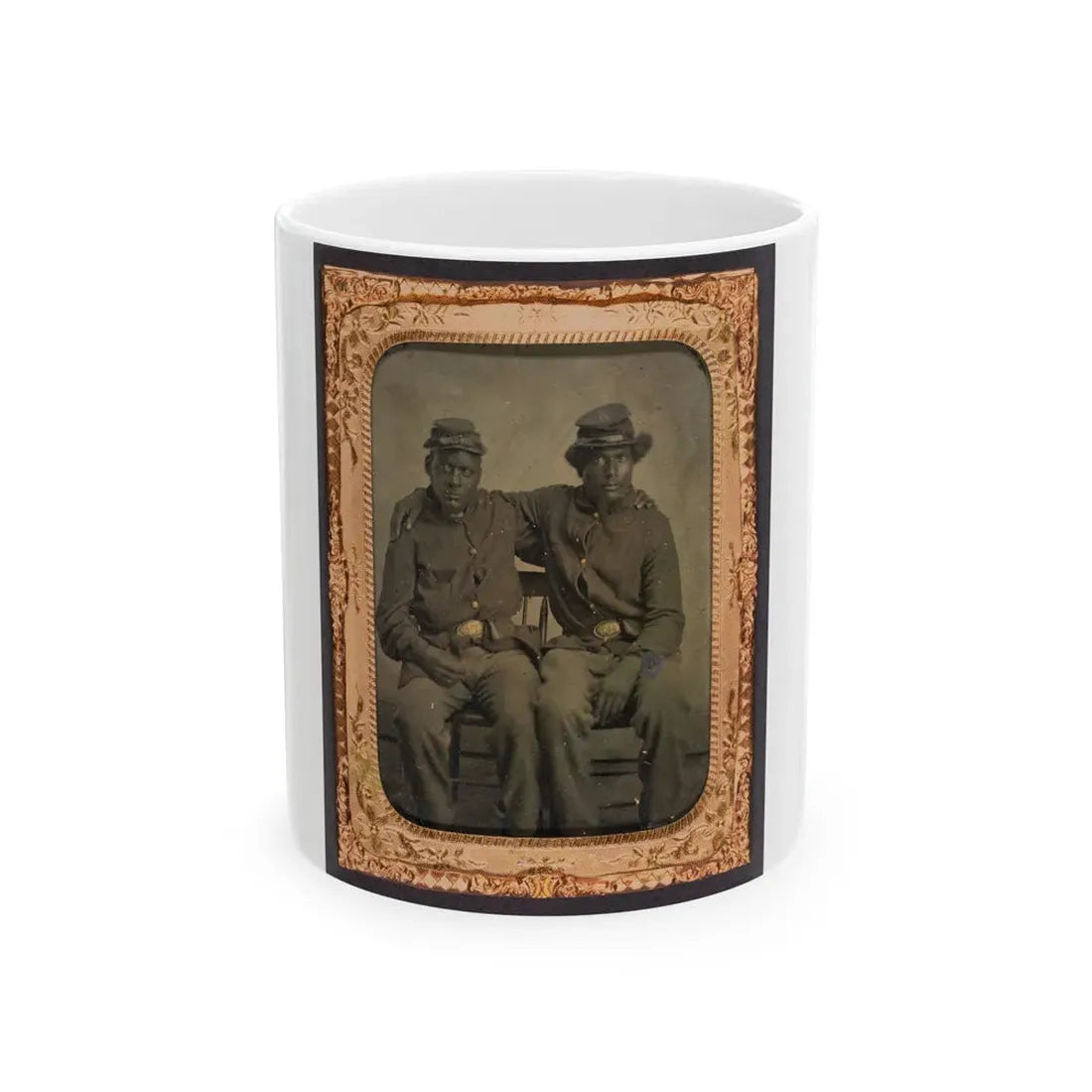 Two Brothers In Arms (U.S. Civil War) White Coffee Mug 11oz - Go Mug Yourself