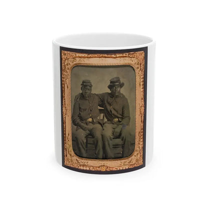 Two Brothers In Arms (U.S. Civil War) White Coffee Mug 11oz - Go Mug Yourself