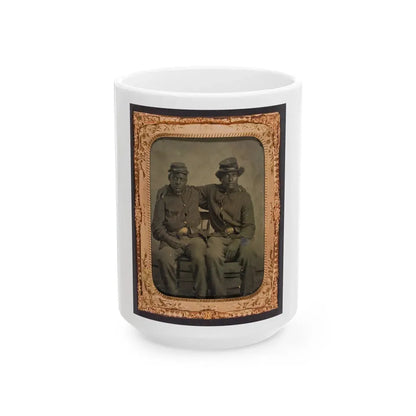 Two Brothers In Arms (U.S. Civil War) White Coffee Mug 15oz - Go Mug Yourself