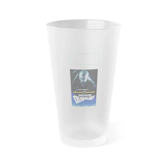 TWO EVIL EYES (ITALIAN) 1990 Movie Poster - Frosted Pint Glass 16oz Default Title - Go Mug Yourself