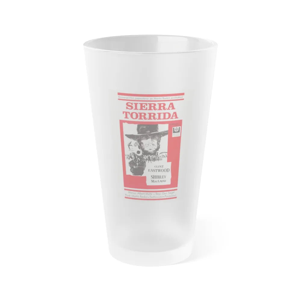 TWO MULES FOR SISTER SARA 1970 Movie Poster - Frosted Pint Glass 16oz-Go Mug Yourself