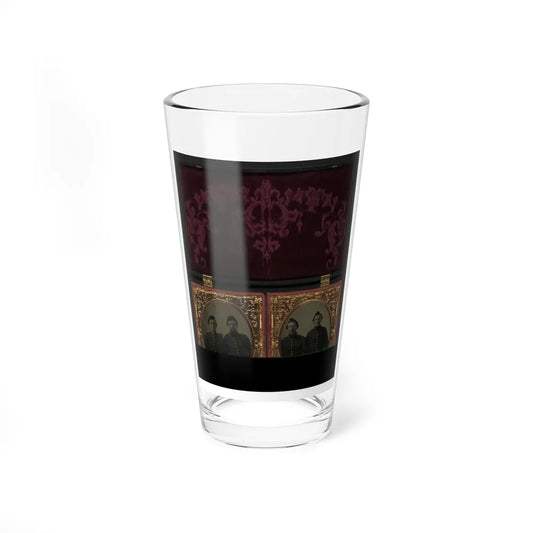 Two Pairs Of Unidentified Soldiers In Union Shell Jackets (U.S. Civil War) Pint Glass 16oz-16oz-Go Mug Yourself