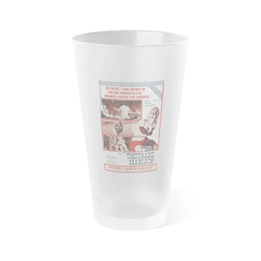 TWO THOUSAND MANIACS! 1964 Movie Poster - Frosted Pint Glass 16oz Default Title - Go Mug Yourself
