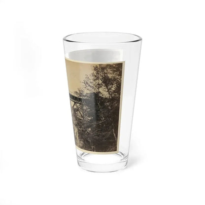 Two Trestle Bridges Over A Creek (U.S. Civil War) Pint Glass 16oz - Go Mug Yourself