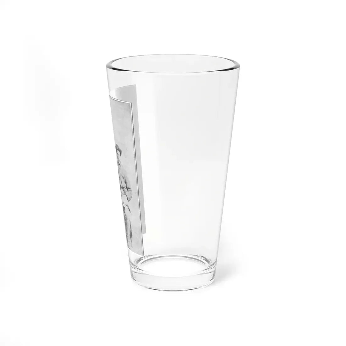 Two Unidentified Civil War Soldiers In Union Uniforms, Seated In A Photographer's Studio; One Is Holding A Saber (U.S. Civil War) Pint Glass 16oz - Go Mug Yourself