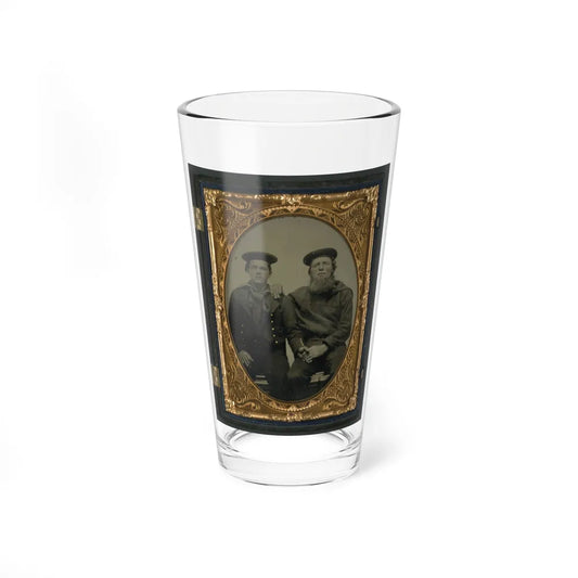 Two Unidentified Sailors In Union Uniforms (U.S. Civil War) Pint Glass 16oz-16oz-Go Mug Yourself