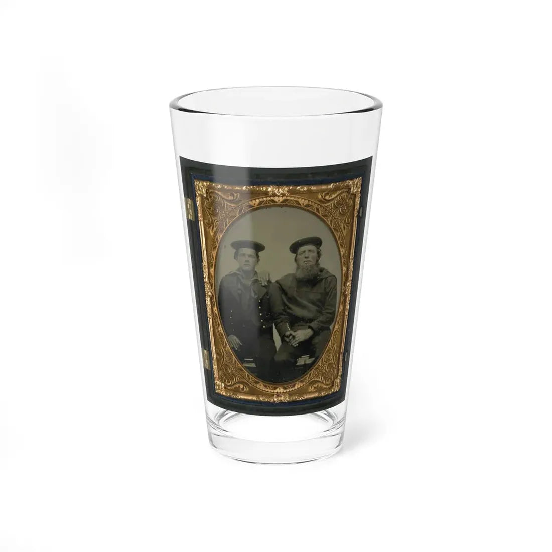 Two Unidentified Sailors In Union Uniforms (U.S. Civil War) Pint Glass 16oz 16oz - Go Mug Yourself
