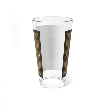 Two Unidentified Soldiers In 34th Ohio Infantry Regiment Uniforms With Bayoneted Muskets (U.S. Civil War) Pint Glass 16oz - Go Mug Yourself