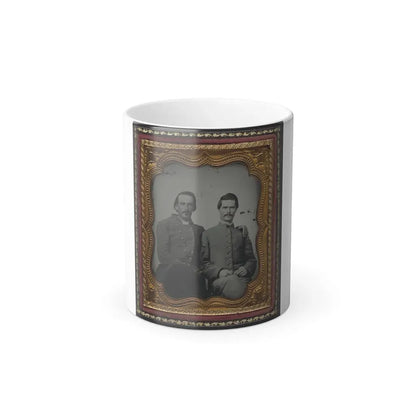 Two Unidentified Soldiers in Confederate Uniforms (U.S. Civil War) Color Changing Coffee Mug 11oz Default Title 11oz - Go Mug Yourself