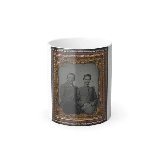 Two Unidentified Soldiers in Confederate Uniforms (U.S. Civil War) Color Changing Coffee Mug 11oz Default Title 11oz - Go Mug Yourself