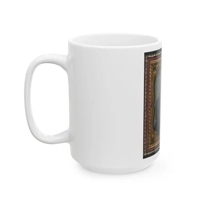 Two Unidentified Soldiers In Confederate Uniforms (U.S. Civil War) White Coffee Mug - Go Mug Yourself