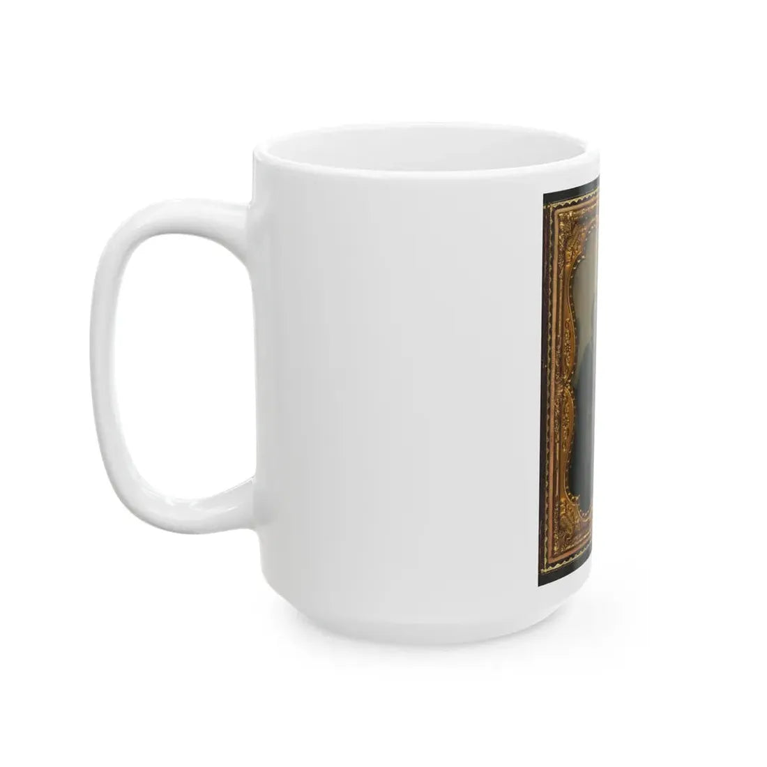 Two Unidentified Soldiers In Non-Regulation Confederate Uniforms With Single Shot Pistol And Colt Army Model 1860 Revolver (U.S. Civil War) White Coffee Mug - Go Mug Yourself