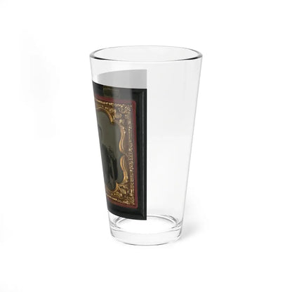 Two Unidentified Soldiers In Union Shell Jackets, Young Soldier At Right With A Cavalry Saber (U.S. Civil War) Pint Glass 16oz - Go Mug Yourself