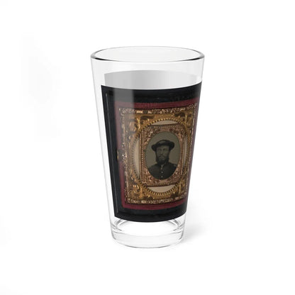 Two Unidentified Soldiers In Union Uniforms 001 (U.S. Civil War) Pint Glass 16oz-Go Mug Yourself