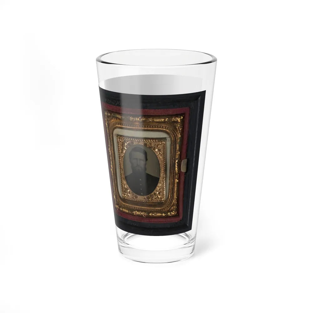 Two Unidentified Soldiers In Union Uniforms 001 (U.S. Civil War) Pint Glass 16oz-Go Mug Yourself