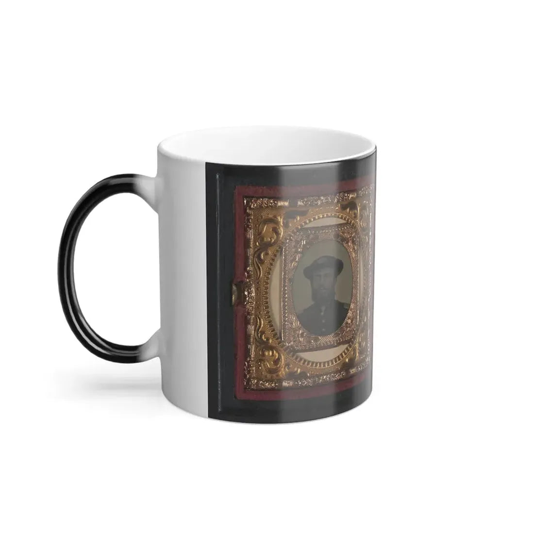 Two Unidentified Soldiers in Union Uniforms 001 (U.S. Civil War) Color Changing Coffee Mug 11oz - Go Mug Yourself