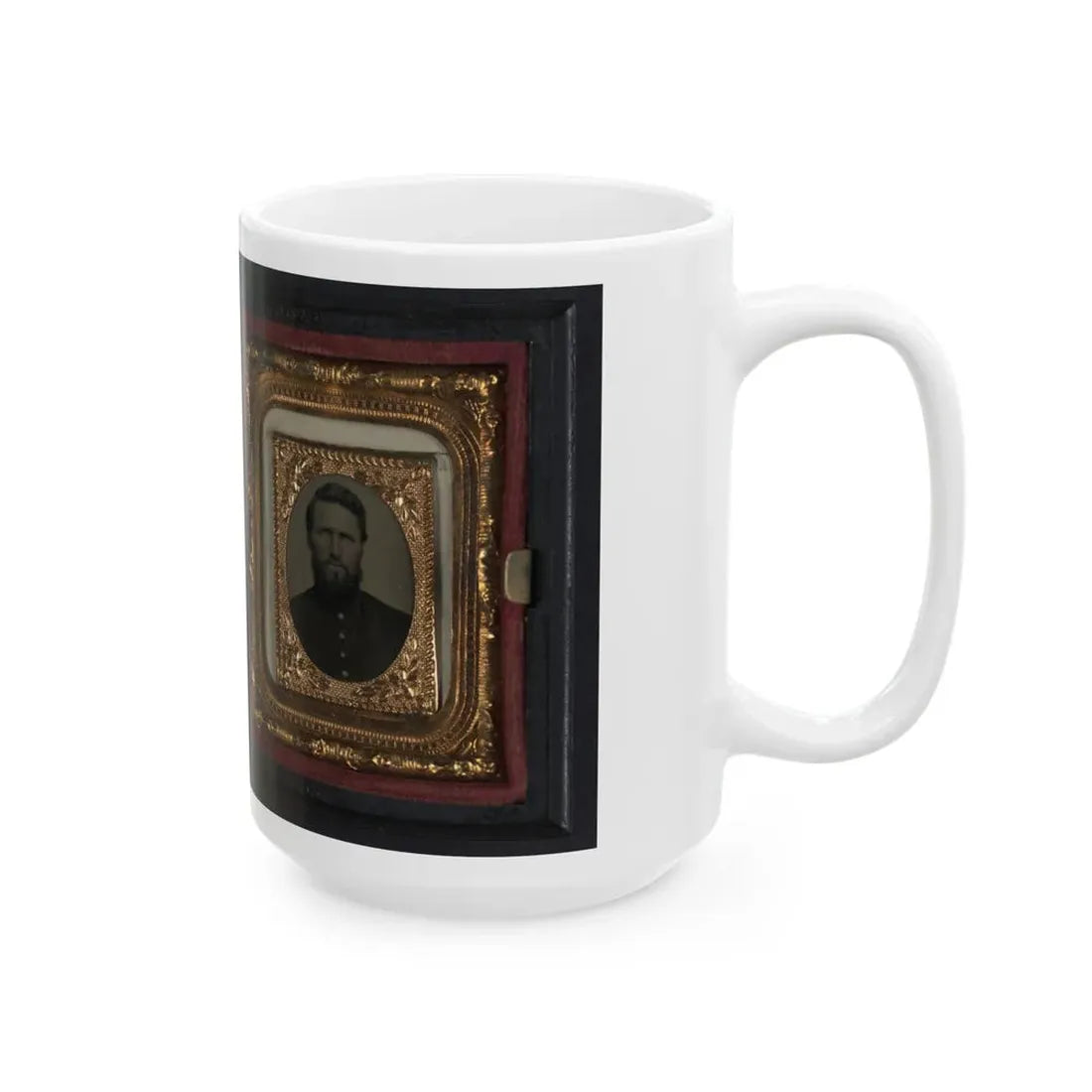 Two Unidentified Soldiers In Union Uniforms 001 (U.S. Civil War) White Coffee Mug - Go Mug Yourself