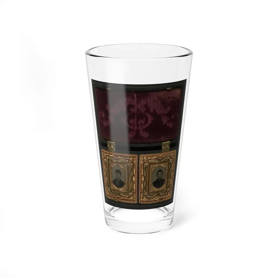 Two Unidentified Soldiers In Union Uniforms(2) (U.S. Civil War) Pint Glass 16oz 16oz - Go Mug Yourself