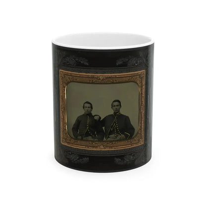 Two Unidentified Soldiers In Union Uniforms(3) (U.S. Civil War) White Coffee Mug 11oz - Go Mug Yourself
