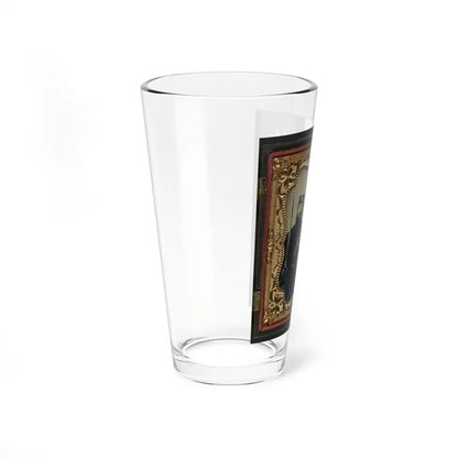 Two Unidentified Soldiers In Union Uniforms And Forage Caps With Saber And Musket (U.S. Civil War) Pint Glass 16oz-Go Mug Yourself