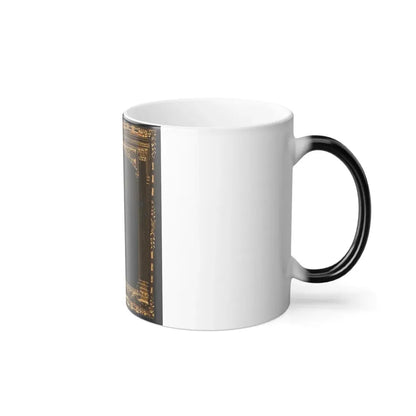 Two Unidentified Soldiers in Union Uniforms and Slouch Hats in Front of Painted Backdrop (U.S. Civil War) Color Changing Coffee Mug 11oz - Go Mug Yourself