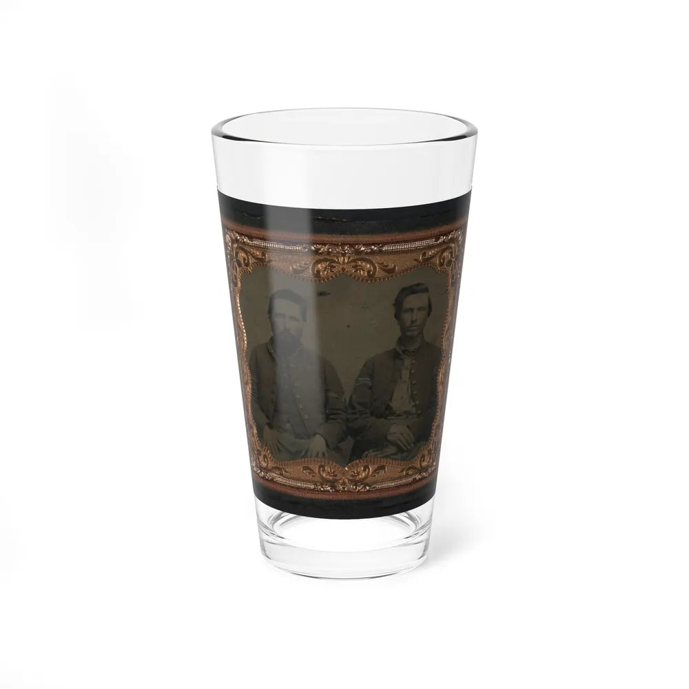 Two Unidentified Soldiers In Union Uniforms (U.S. Civil War) Pint Glass 16oz-16oz-Go Mug Yourself