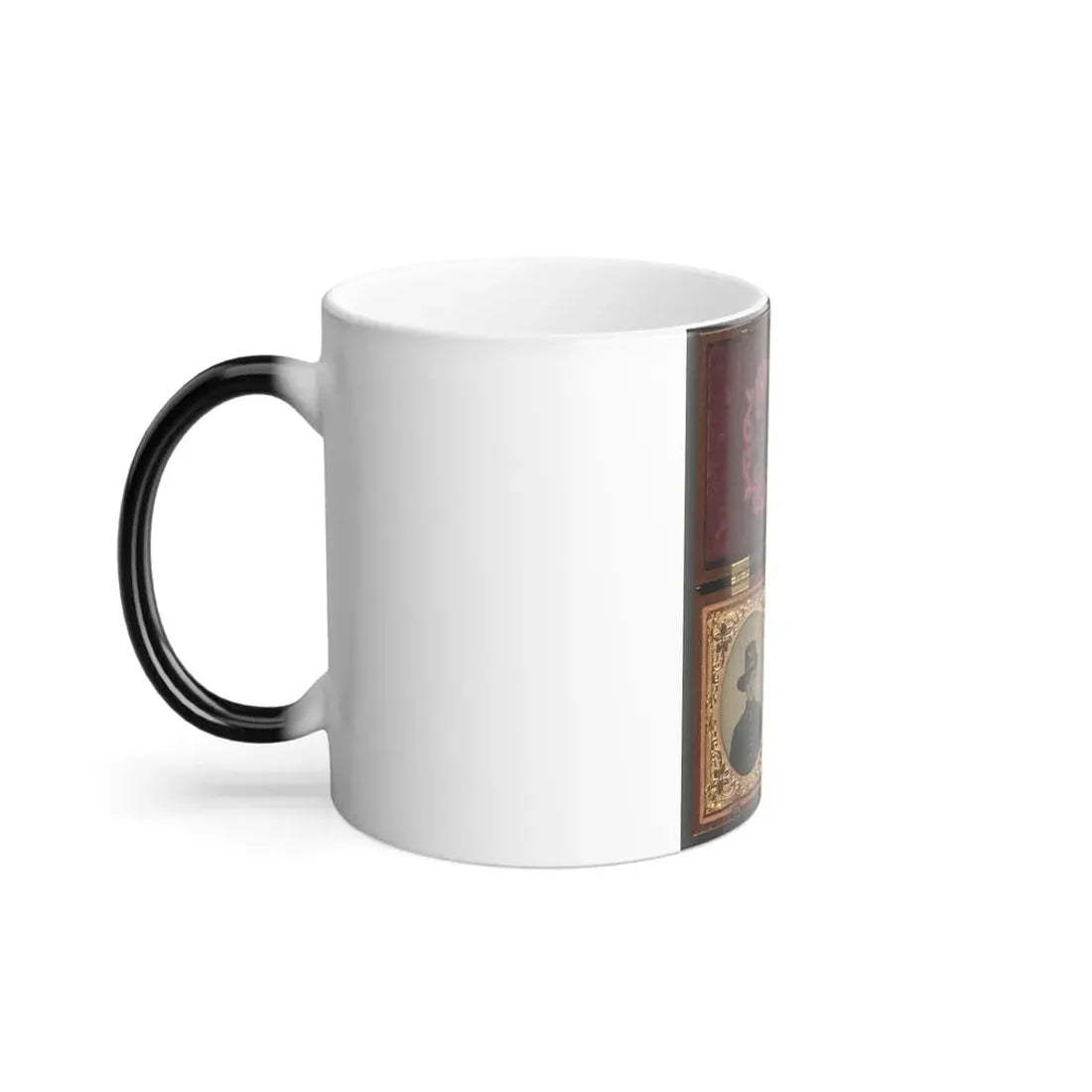 Two Unidentified Soldiers in Union Uniforms With Hardee Hats Bearing Infantry Insignia (U.S. Civil War) Color Changing Coffee Mug 11oz - Go Mug Yourself