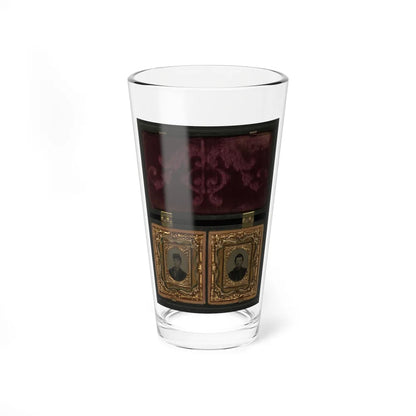 Two Unidentified Soldiers In Union Uniforms(2) (U.S. Civil War) Pint Glass 16oz-16oz-Go Mug Yourself