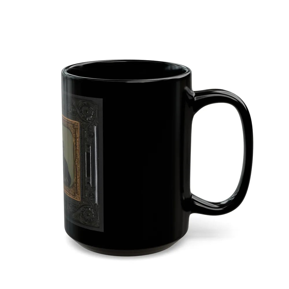 Two Unidentified Soldiers In Union Uniforms(3) (U.S. Civil War) Black Coffee Mug-Go Mug Yourself