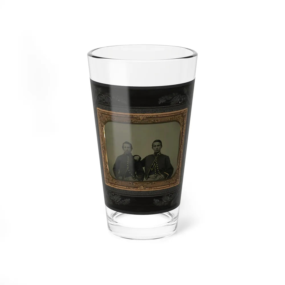 Two Unidentified Soldiers In Union Uniforms(3) (U.S. Civil War) Pint Glass 16oz-16oz-Go Mug Yourself