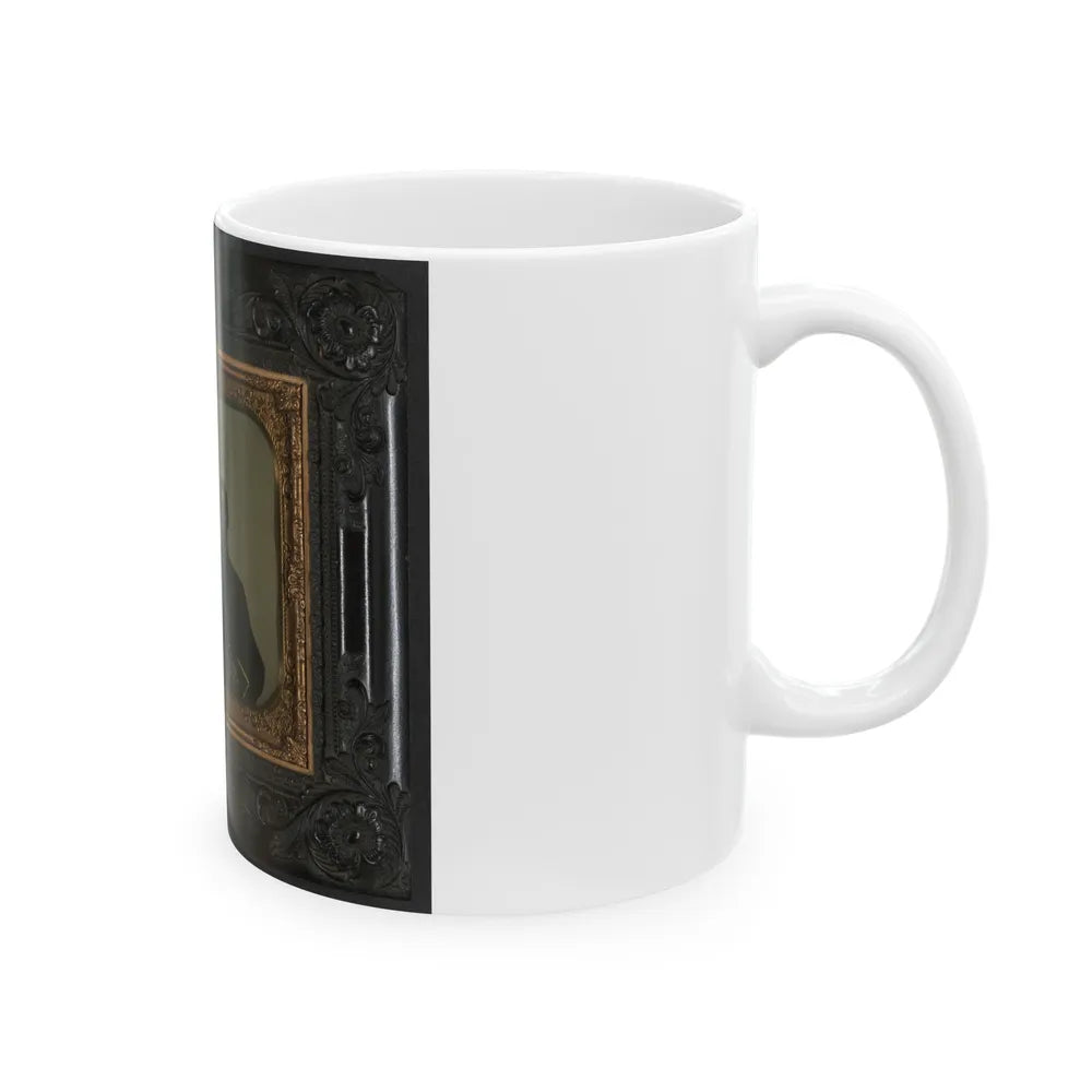 Two Unidentified Soldiers In Union Uniforms(3) (U.S. Civil War) White Coffee Mug-Go Mug Yourself