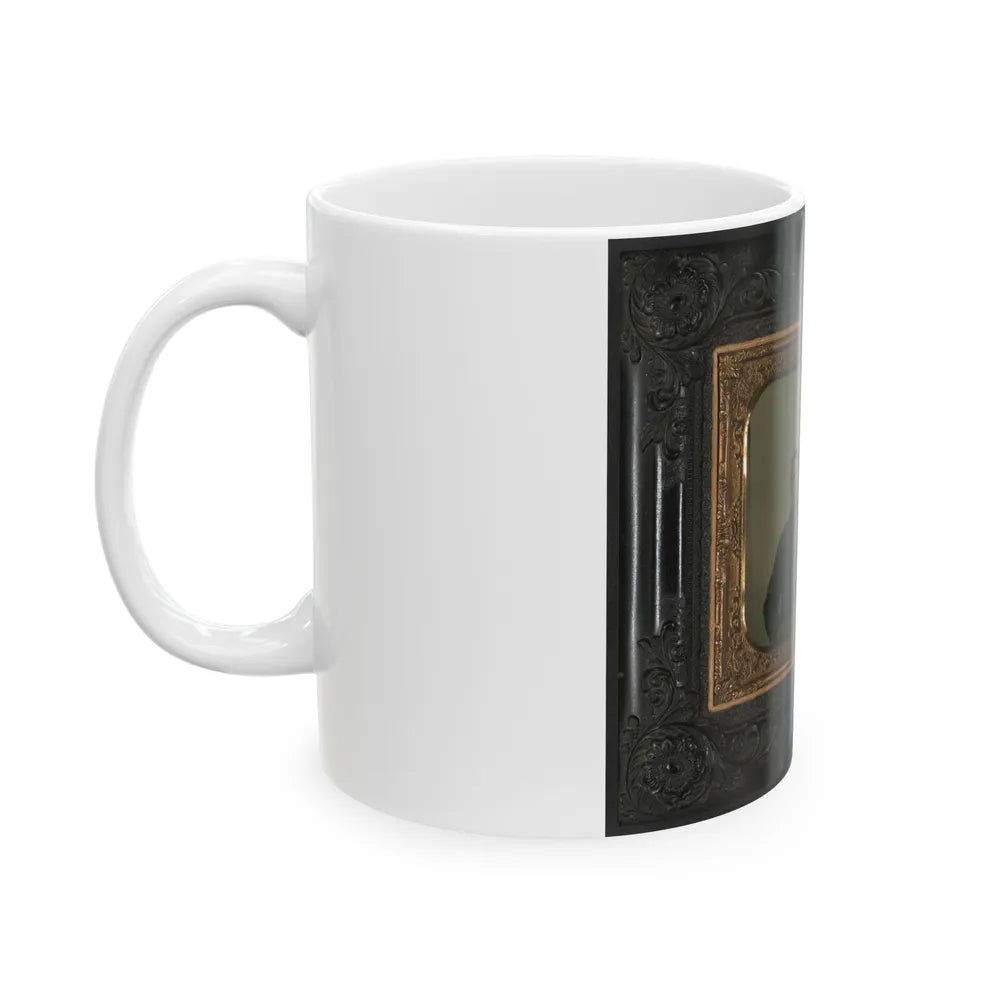 Two Unidentified Soldiers In Union Uniforms(3) (U.S. Civil War) White Coffee Mug-Go Mug Yourself