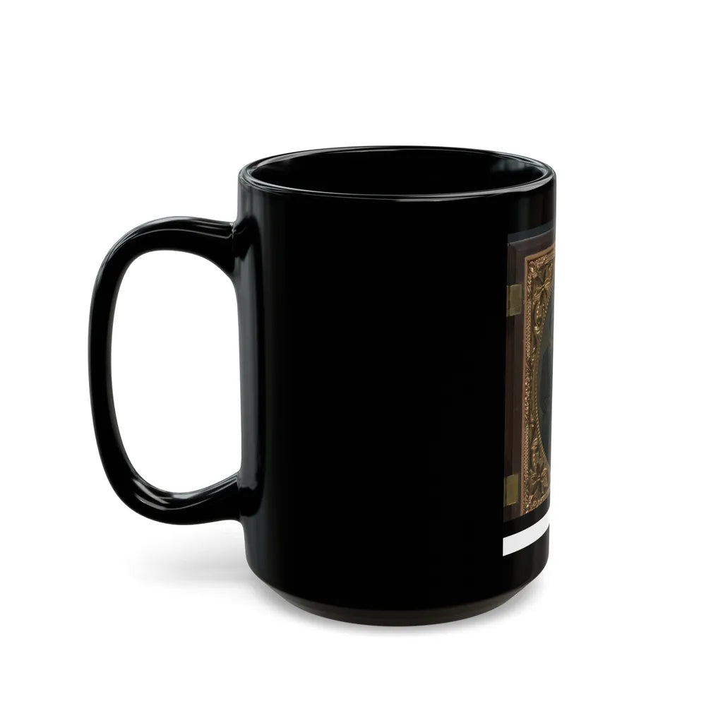 Two Unidentified Soldiers In Union Zouave Uniforms (U.S. Civil War) Black Coffee Mug-Go Mug Yourself