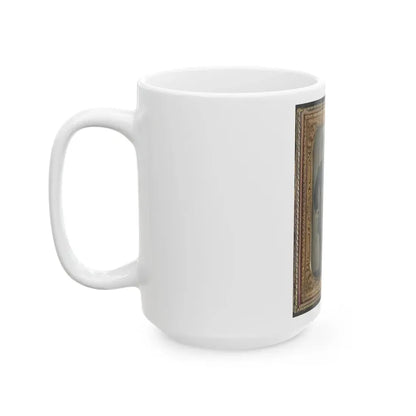 Two Unidentified Soldiers With Sword And Saxhorn (U.S. Civil War) White Coffee Mug - Go Mug Yourself