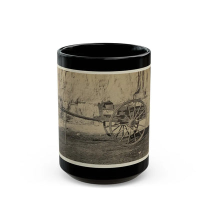 Two Wheeled Cart To Be Drawn By A Horse (U.S. Civil War) Black Coffee Mug-15oz-Go Mug Yourself