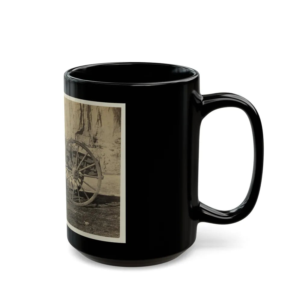 Two Wheeled Cart To Be Drawn By A Horse (U.S. Civil War) Black Coffee Mug-Go Mug Yourself