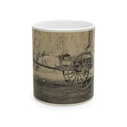 Two Wheeled Cart To Be Drawn By A Horse (U.S. Civil War) White Coffee Mug-11oz-Go Mug Yourself