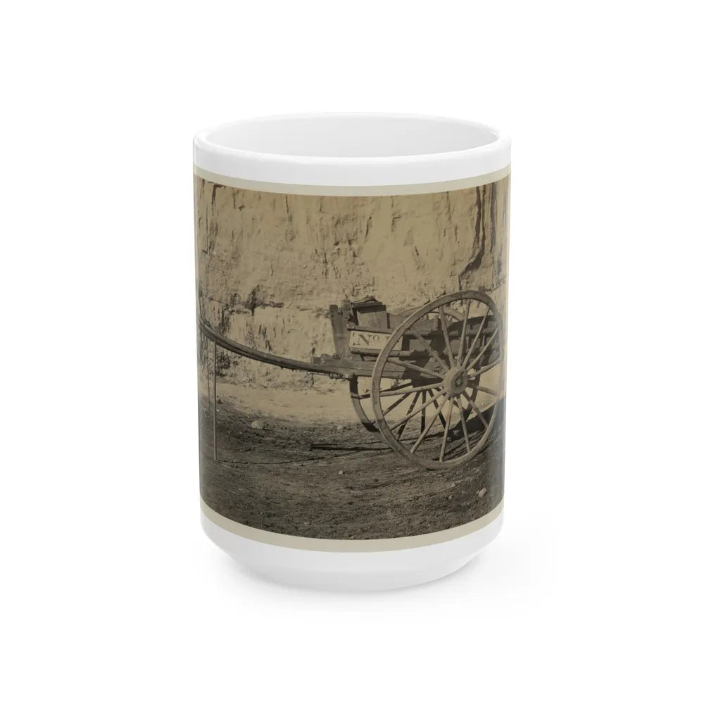 Two Wheeled Cart To Be Drawn By A Horse (U.S. Civil War) White Coffee Mug-15oz-Go Mug Yourself