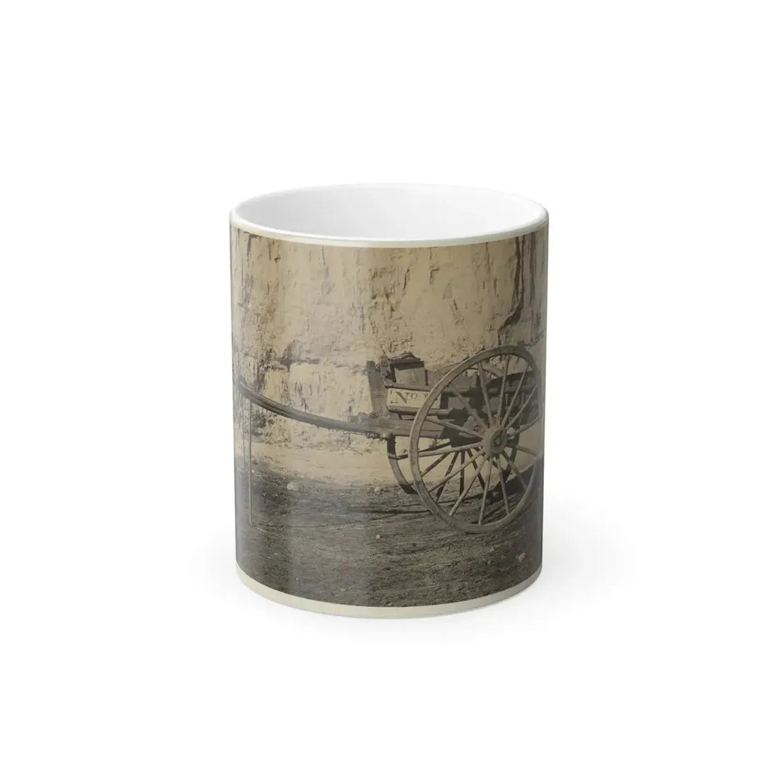 Two Wheeled Cart to Be Drawn by a Horse (U.S. Civil War) Color Changing Coffee Mug 11oz Default Title 11oz - Go Mug Yourself