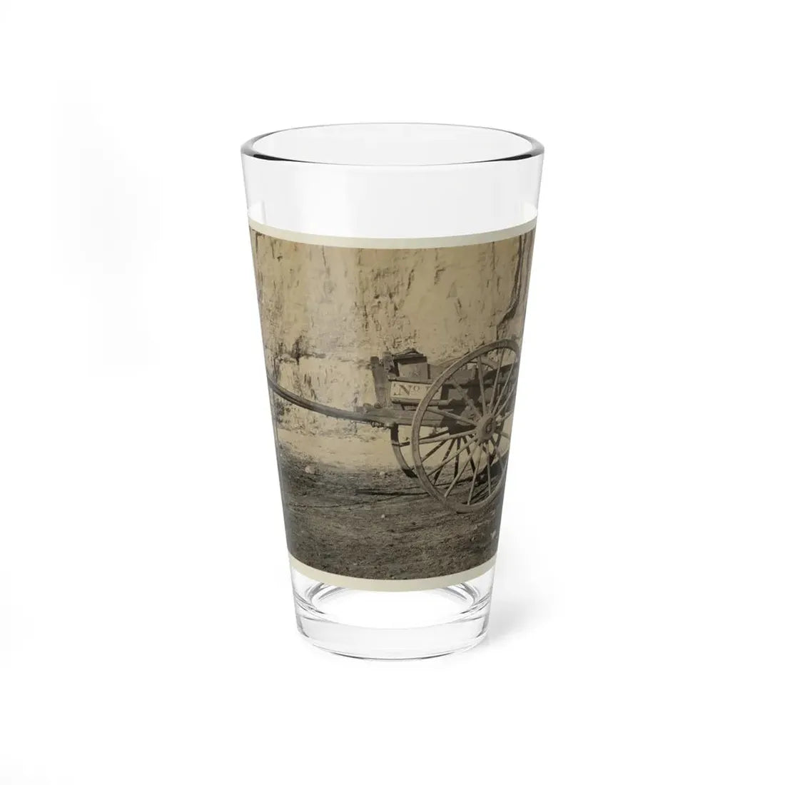 Two Wheeled Cart To Be Drawn By A Horse (U.S. Civil War) Pint Glass 16oz 16oz - Go Mug Yourself
