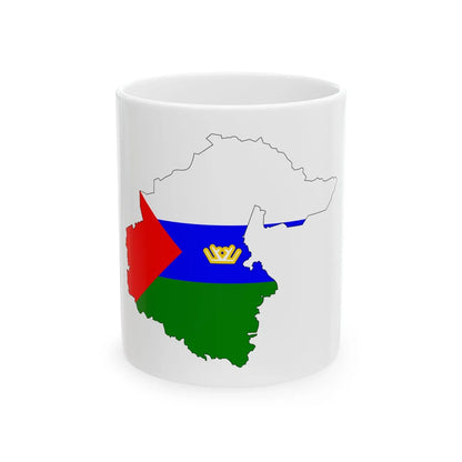 Tyumen-obl-geo-stub (Russia) White Coffee Mug 11oz - Go Mug Yourself
