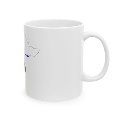 Tyumen-obl-geo-stub (Russia) White Coffee Mug - Go Mug Yourself