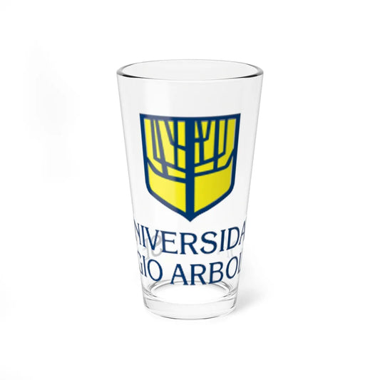 U Sergio Arboleda logo (Colombia) (Coat of Arms) Pint Glass 16oz 16oz - Go Mug Yourself