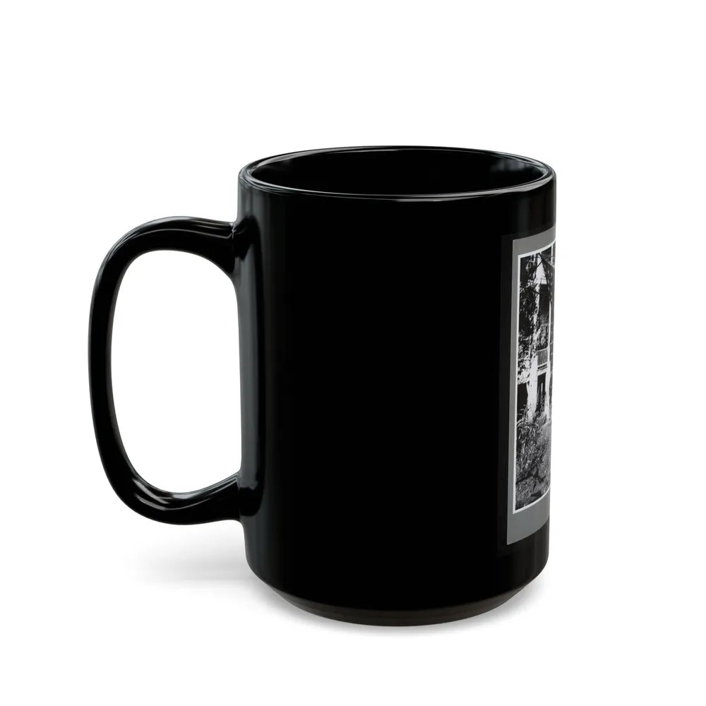 U.S. Army Band Standing On Steps (U.S. Civil War) Black Coffee Mug-Go Mug Yourself