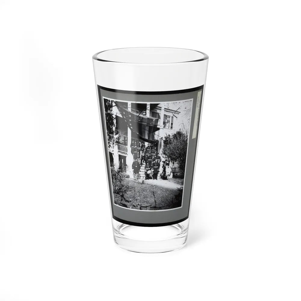 U.S. Army Band Standing On Steps (U.S. Civil War) Pint Glass 16oz-16oz-Go Mug Yourself