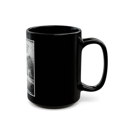 U.S. Army Band Standing On Steps(2) (U.S. Civil War) Black Coffee Mug-Go Mug Yourself