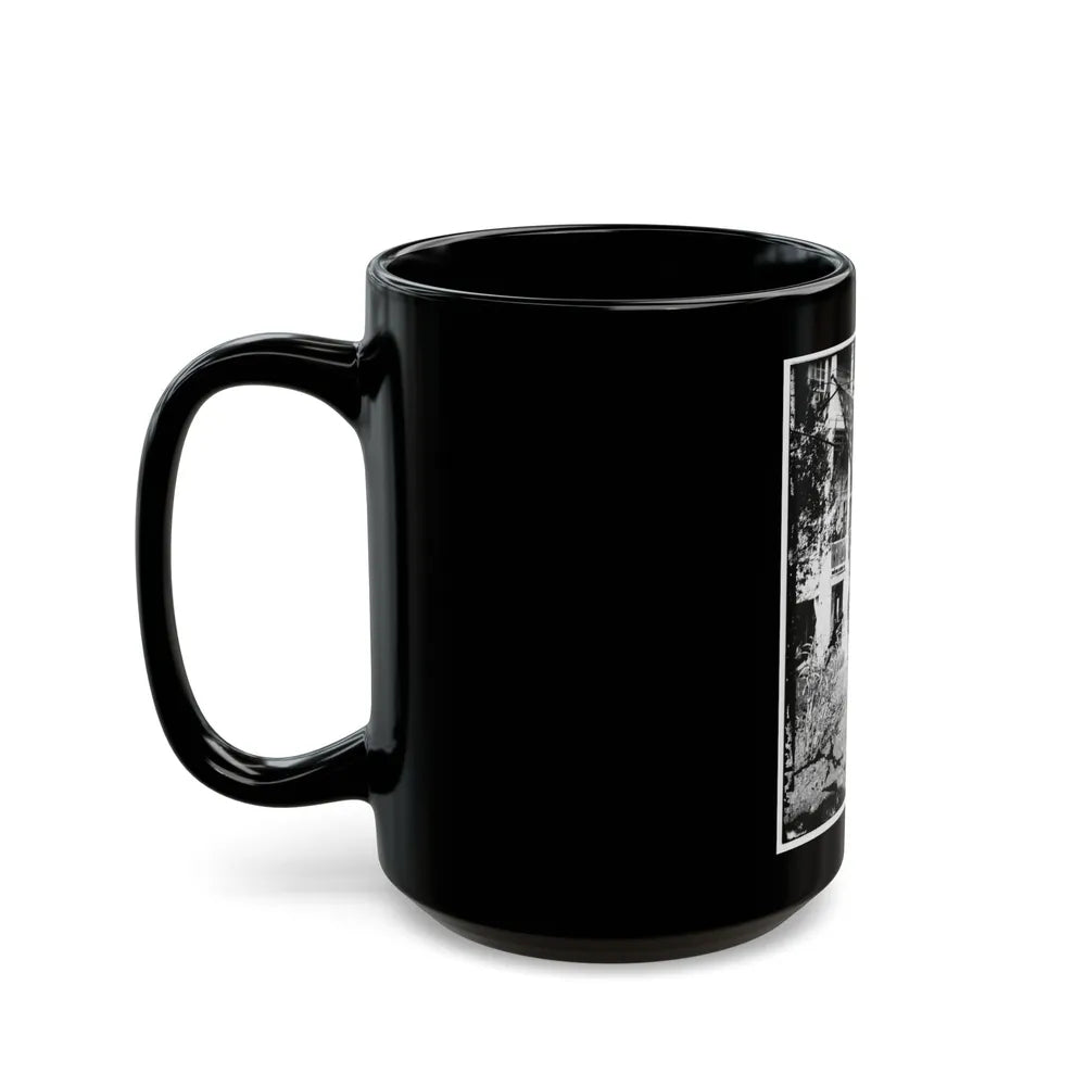 U.S. Army Band Standing On Steps(2) (U.S. Civil War) Black Coffee Mug-Go Mug Yourself