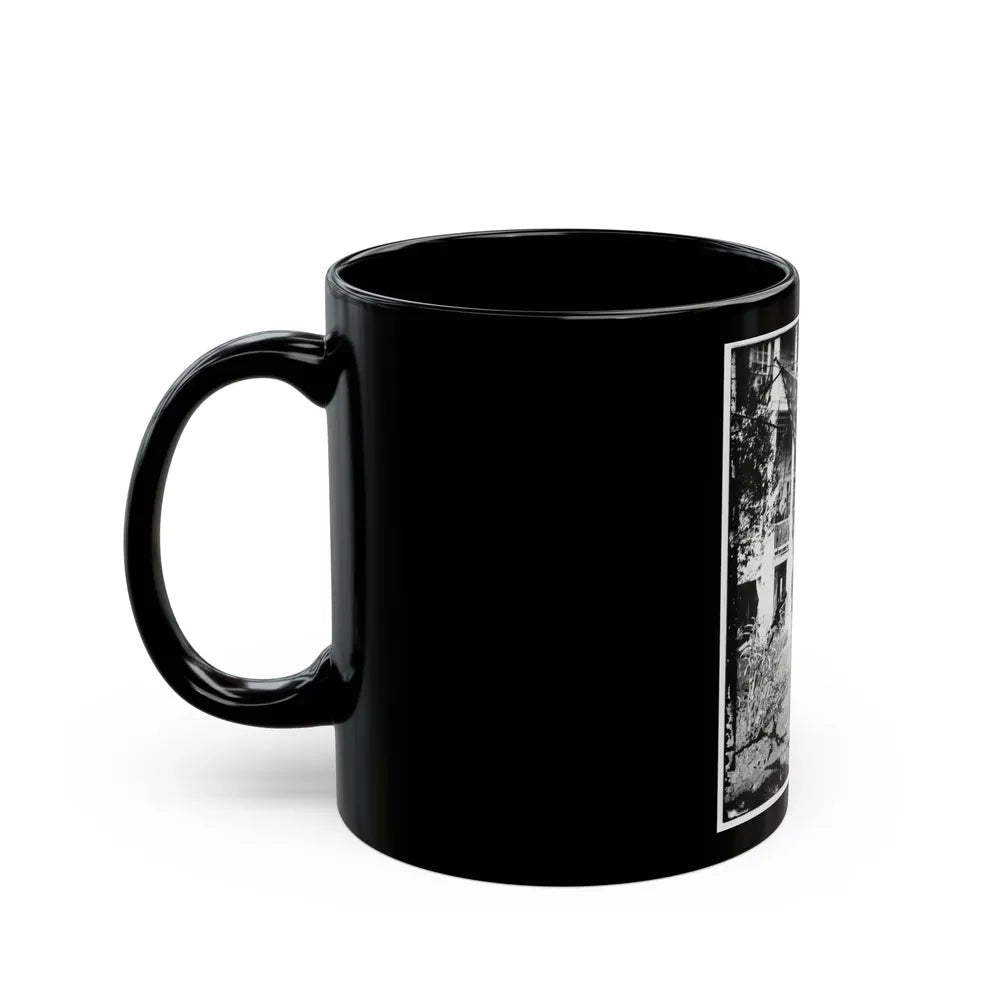 U.S. Army Band Standing On Steps(2) (U.S. Civil War) Black Coffee Mug-Go Mug Yourself